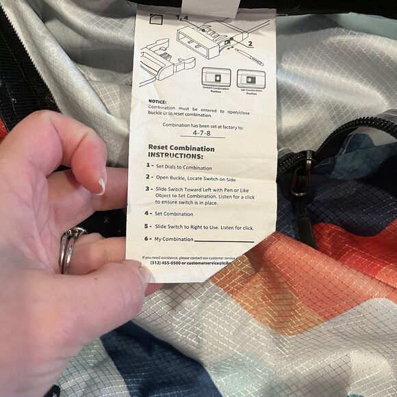 WaterSeals Edge Backpack with Secura Lock Technology River Blue Red Teal - Picture 12 of 14